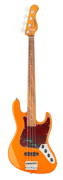 Sadowsky MetroExpress 21-Fret Hybrid P/J Bass, Morado Fingerboard, 4-String - Solid Candy Apple Orange Metallic High Polish
